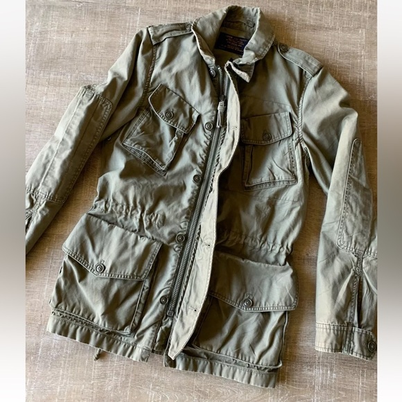 J. Crew Field Jacket Coat Men XS Military Grade A22 Type G38 Olive green AA0234 - Picture 9 of 12